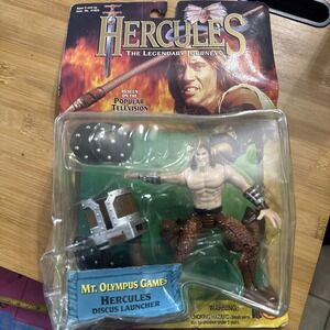 1997 TOY BIZ Hercules Mt Olympus Games Hercules Figure Discus Launcher